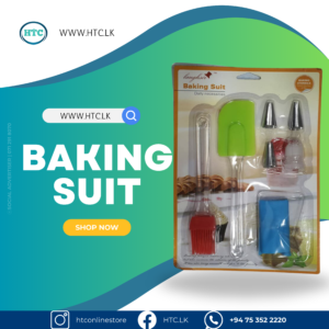 Baking Suit 9-Piece Cake Decorating & Baking Tool Set – Spatula, Brush, Nozzles, Piping Bag & More | Baking Utensils Kit for Home & Professional Use