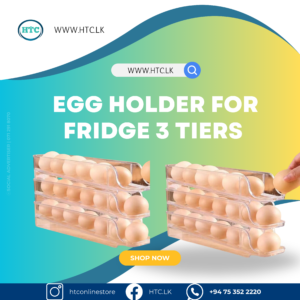 Egg Holder for Fridge 3 Tiers Egg Tray Stackable Egg Dispenser Holds