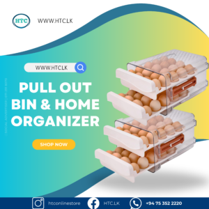 Smart Design Refrigerator Pull Out Bin & Home Organizer