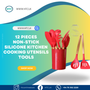 12 pieces Non-Stick Silicone Kitchen Cooking Utensils Tools