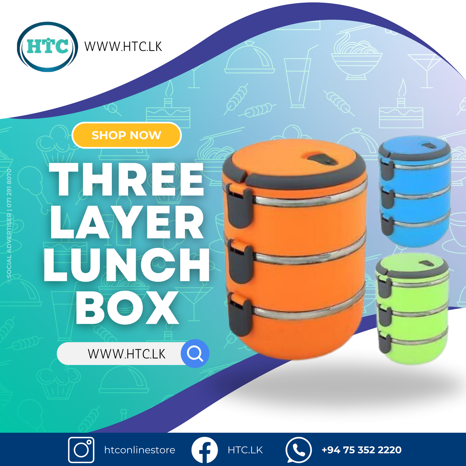 Three Layer lunch Box