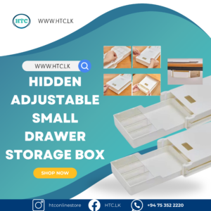 Hidden Adjustable Small Drawer Storage Box