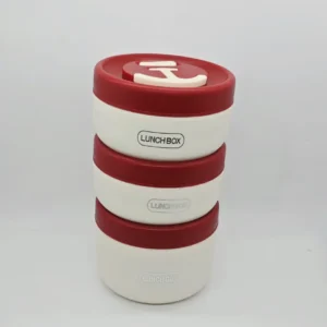 03 Pcs Stainless Steel Thermos Lunch Bowl – Insulated Bento Food Jar for Kids & School