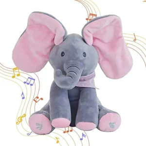 Peekaboo Singing Elephant Plush Toy