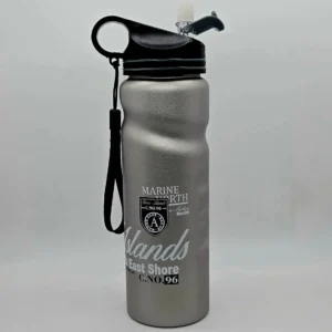 1L Aluminum Sports Water Bottle – Leakproof & Portable with Snap Lid and Handle