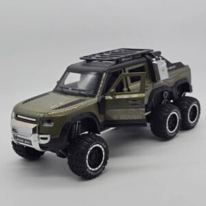 1:24 Land Rover 6x6 off Road Alloy Car Model Diecast Toy Vehicle w/ Sound Light
