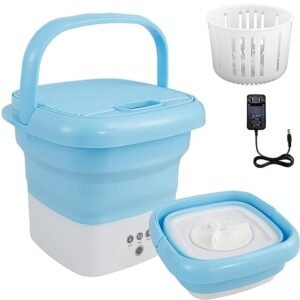 Mini Foldable Washing Machine – Portable Ultrasonic Washer for Underwear, Baby Clothes & Travel Laundry