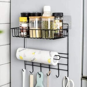 Magnetic Refrigerator Side Hanger – Multi-Layer Kitchen Spice Rack Organizer