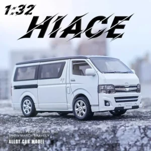 1:32 Die Cast Toyota KDH Hiace van model simulation alloy car b pull back sound and light children's metal toy car