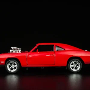 1:32 Diecast Dodge Charger Alloy Metal Pull Back Die-Cast Car Scale Model Pullback with Sound Light Mini
