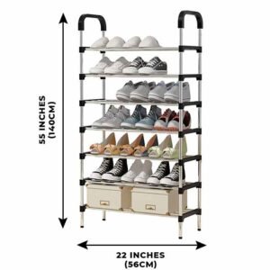 7-Layer Multipurpose Rack – Modular Shoe, Book, Kitchen & Storage Shelf