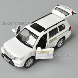 1:32 Scale Diecast Model Car Toys Toyota Land Cruiser VXR SUV Pull Back