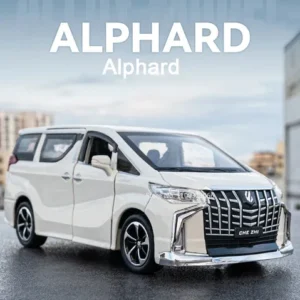 1:32 Diecast Vehicle for Toyota Alphard Model Car Toy Collection Sound Light Toy