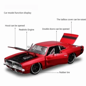 Jada 1968 Charger R/T SRT Bigtime Muscle Series 1/28 Diecast Model